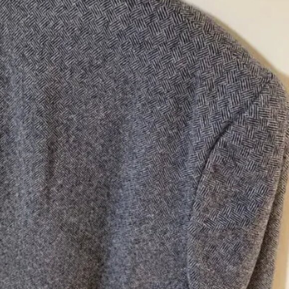 Vintage Pendleton Woolen Mills Coat Womens Size 18 Wool Herringbone USA Made - Picture 3 of 4